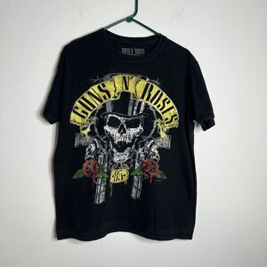 Guns N Roses 2019 Mens Top Hat Skull Black Size Large